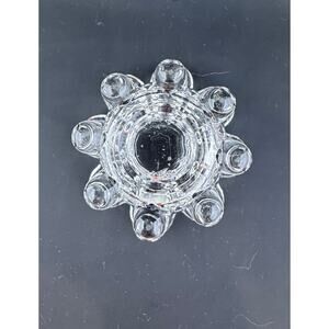 Vintage Reims Bubble Glass candle Holder